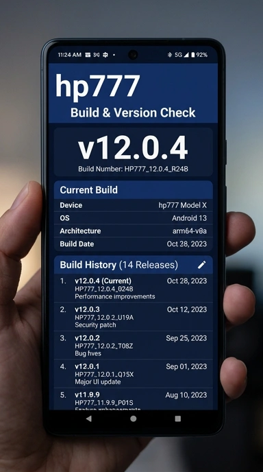 Riwayat Versi hp777 untuk Pengguna Android